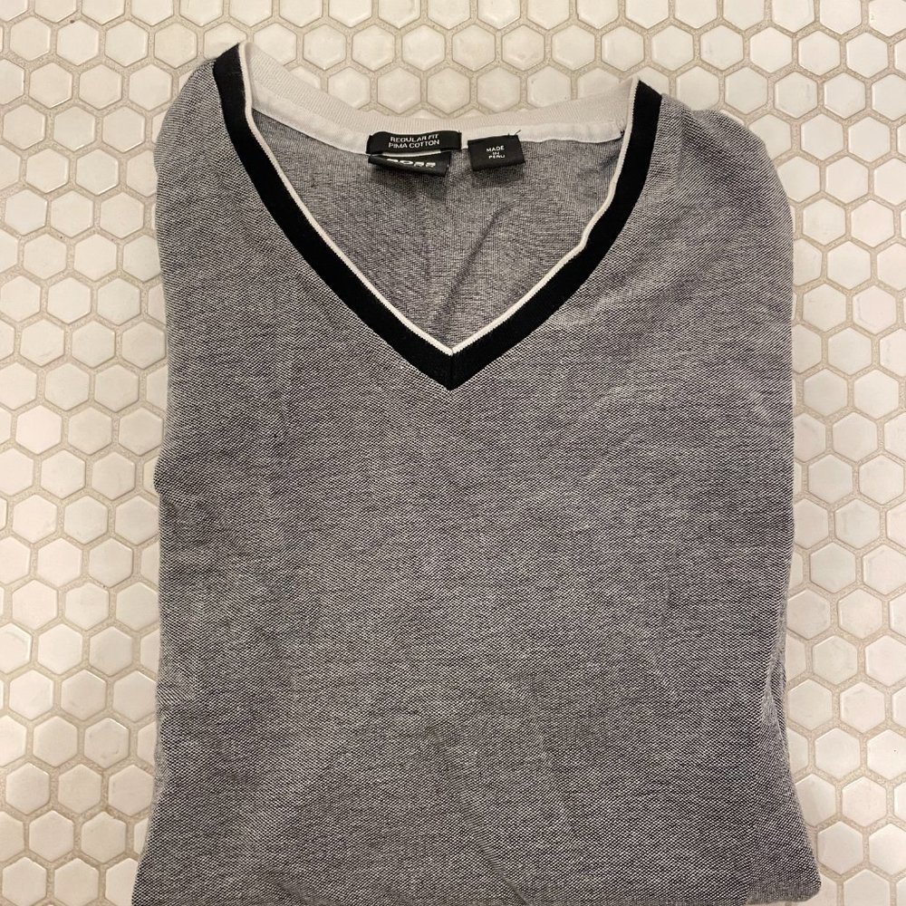Hugo Boss Gray/White T-Shirt